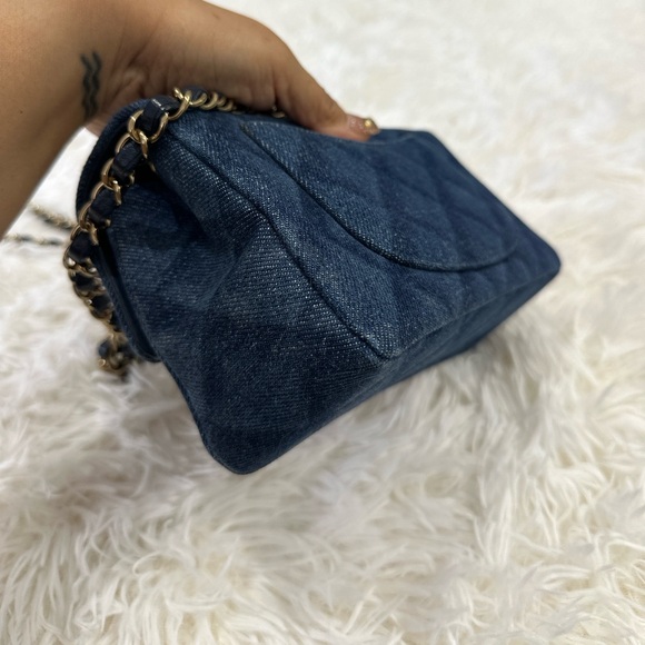 CHANEL Dark Denim Mini Classic Flap - Picture 8 of 11